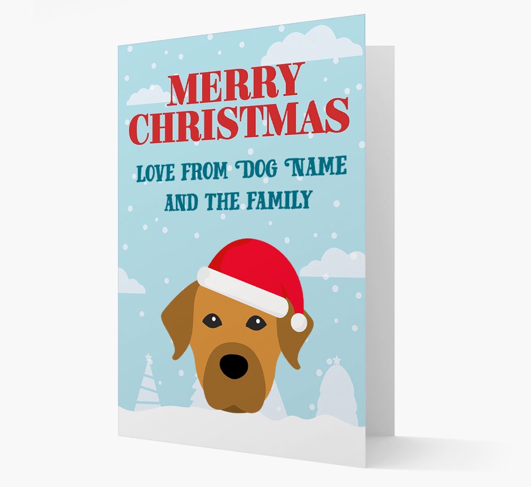 Love From the Family: Personalized {breedFullName} Christmas Card