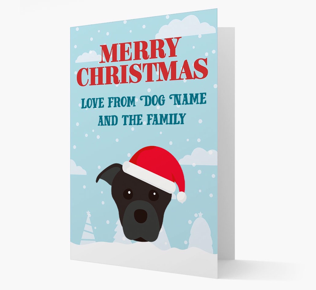 Love From the Family: Personalized {breedFullName} Christmas Card