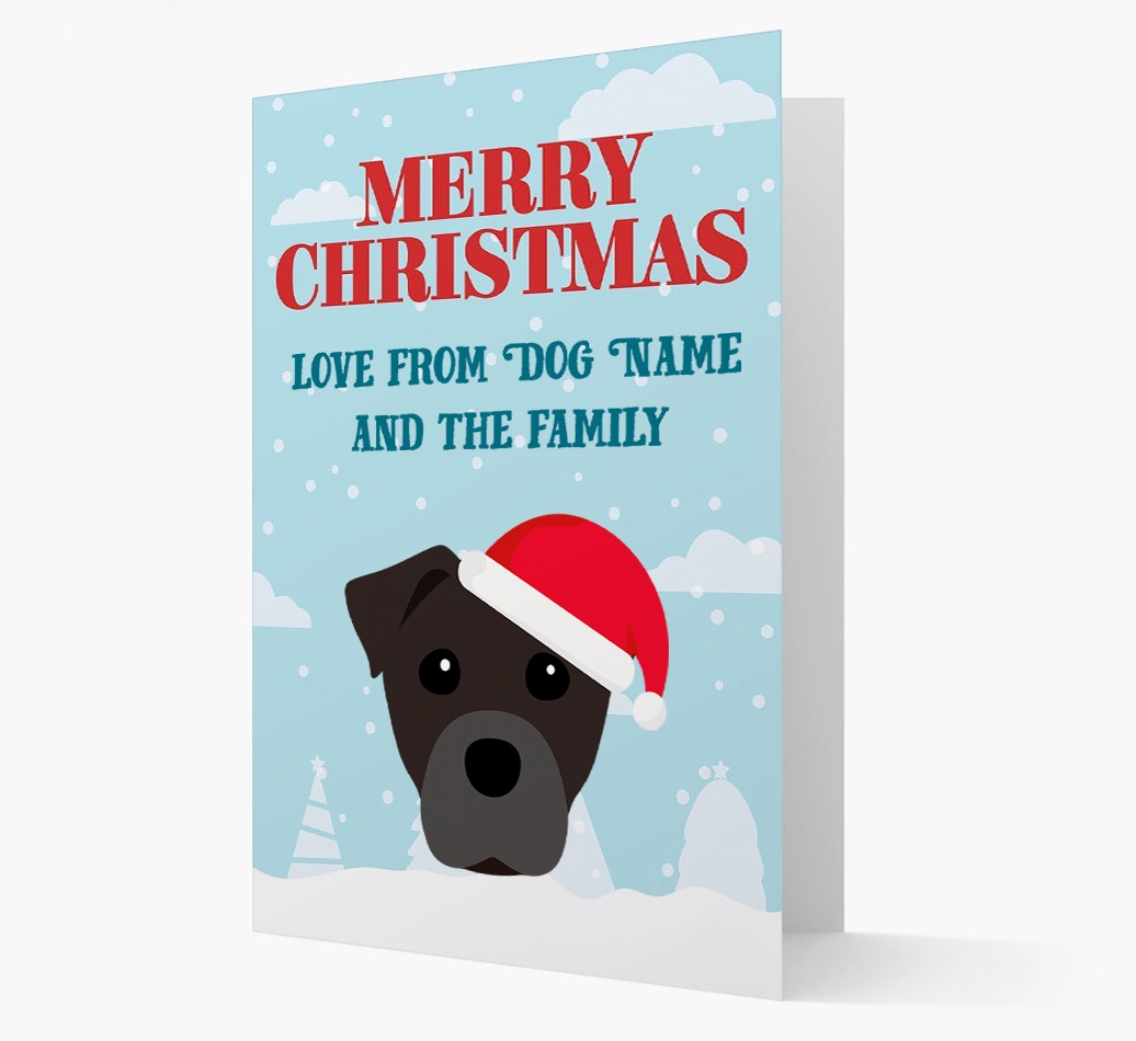 Love From the Family: Personalized {breedFullName} Christmas Card