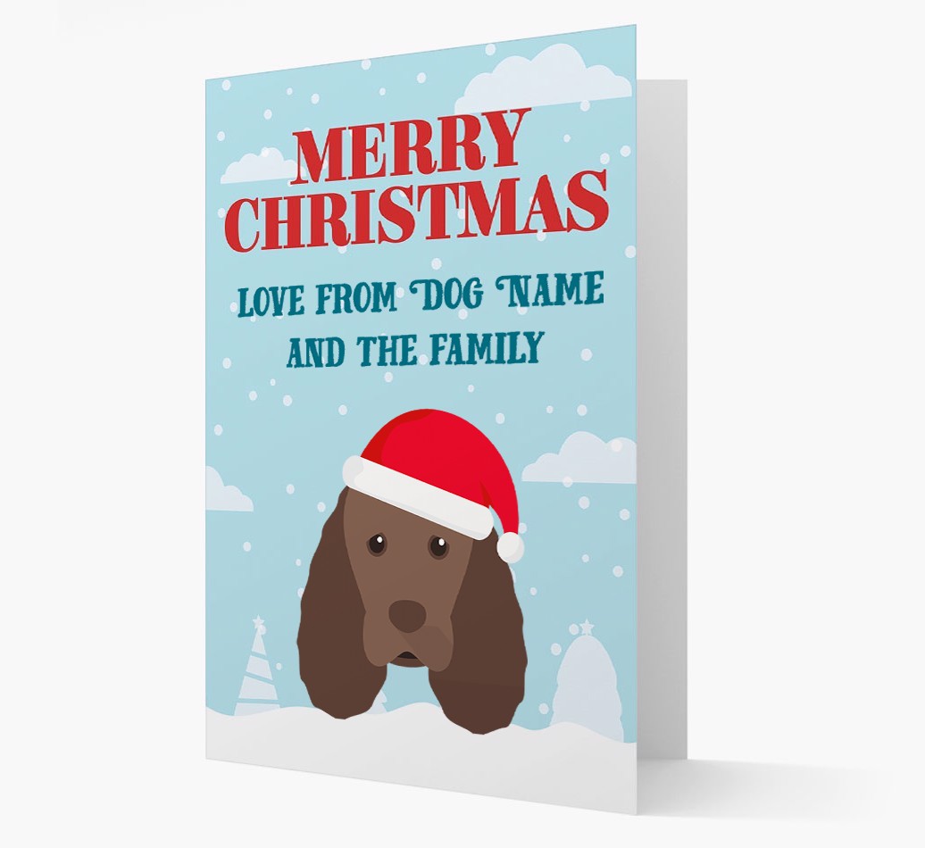 Love From the Family: Personalised {breedFullName} Christmas Card