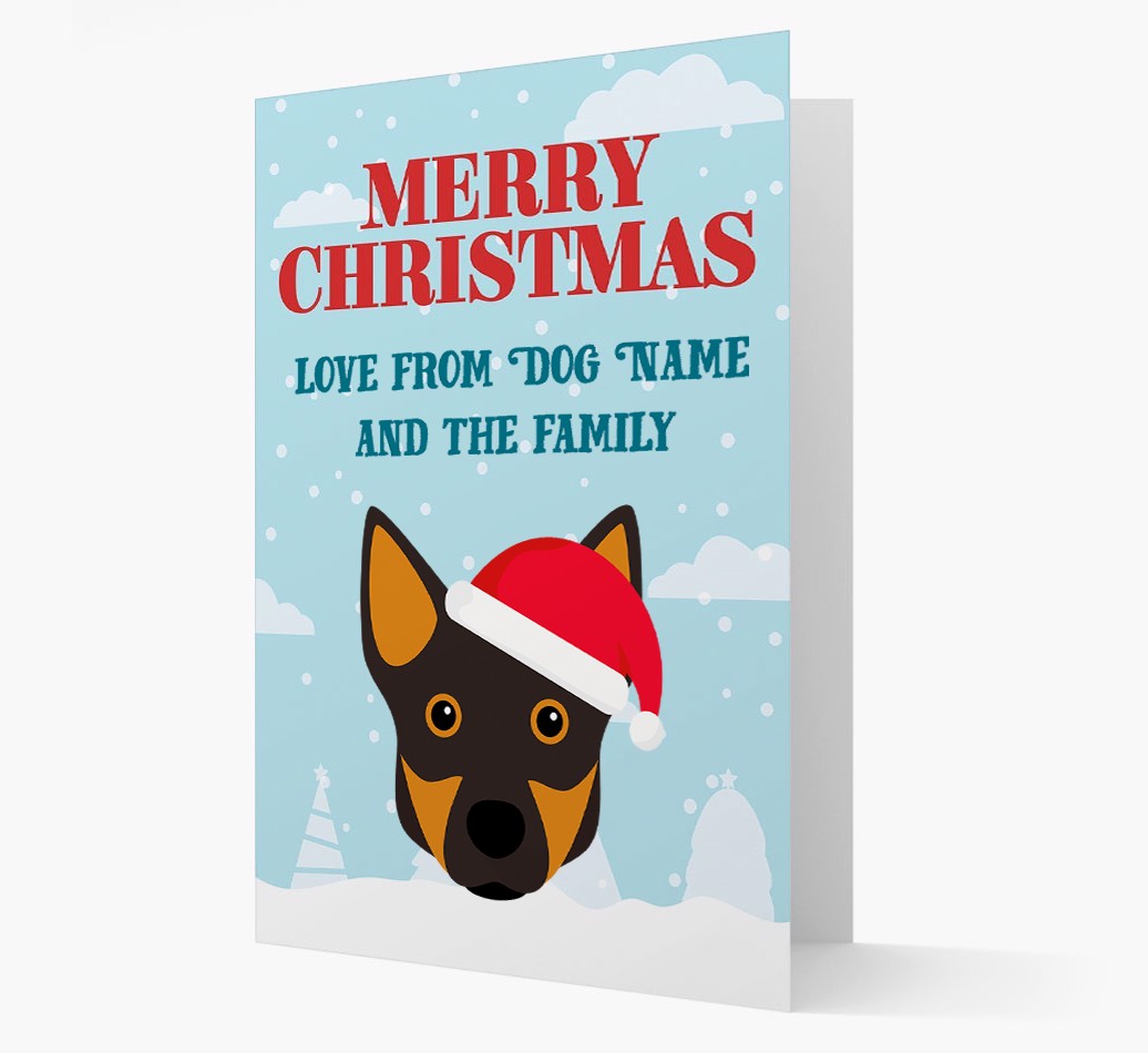 Love From the Family: Personalized {breedFullName} Christmas Card