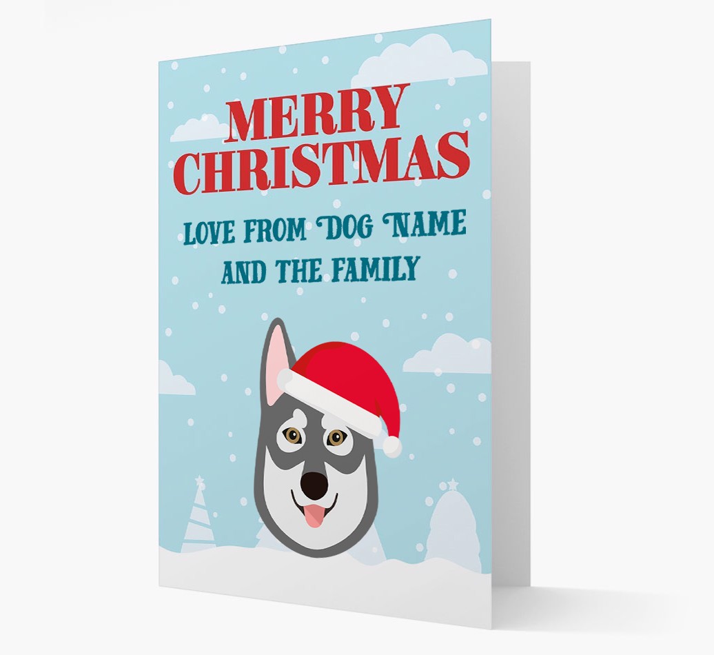 Love From the Family: Personalized {breedFullName} Christmas Card
