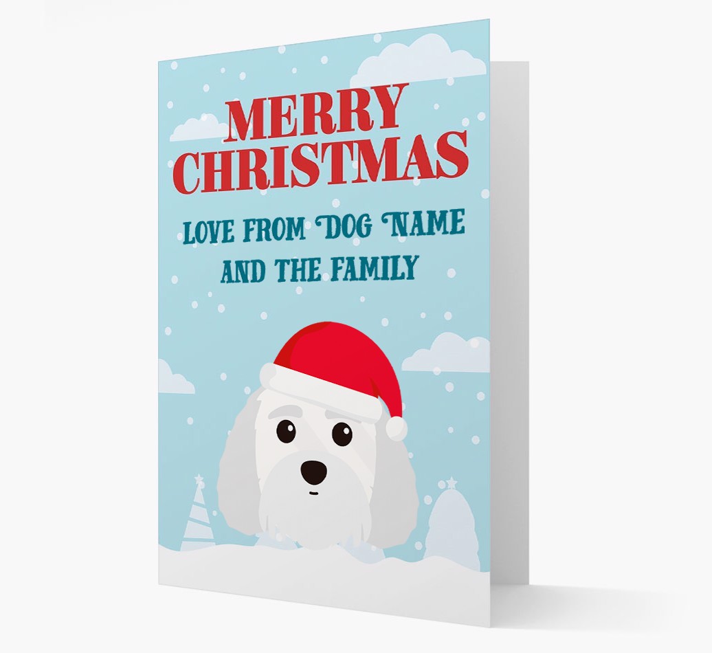 Love From the Family: Personalised {breedFullName} Christmas Card