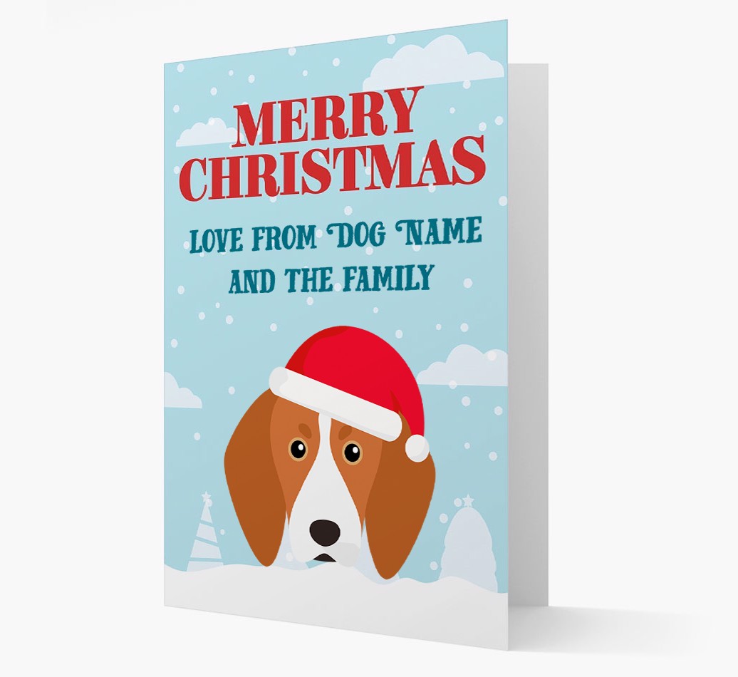 Love From the Family: Personalized {breedFullName} Christmas Card