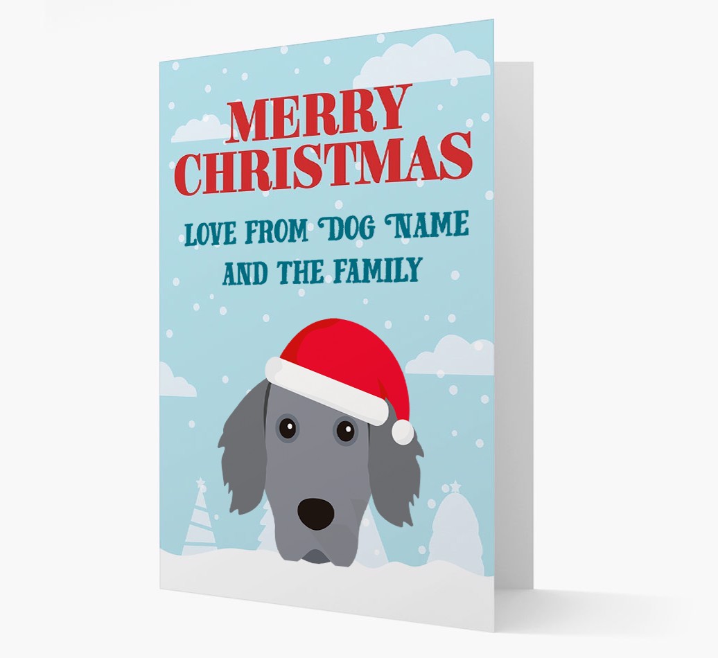 Love From the Family: Personalized {breedFullName} Christmas Card