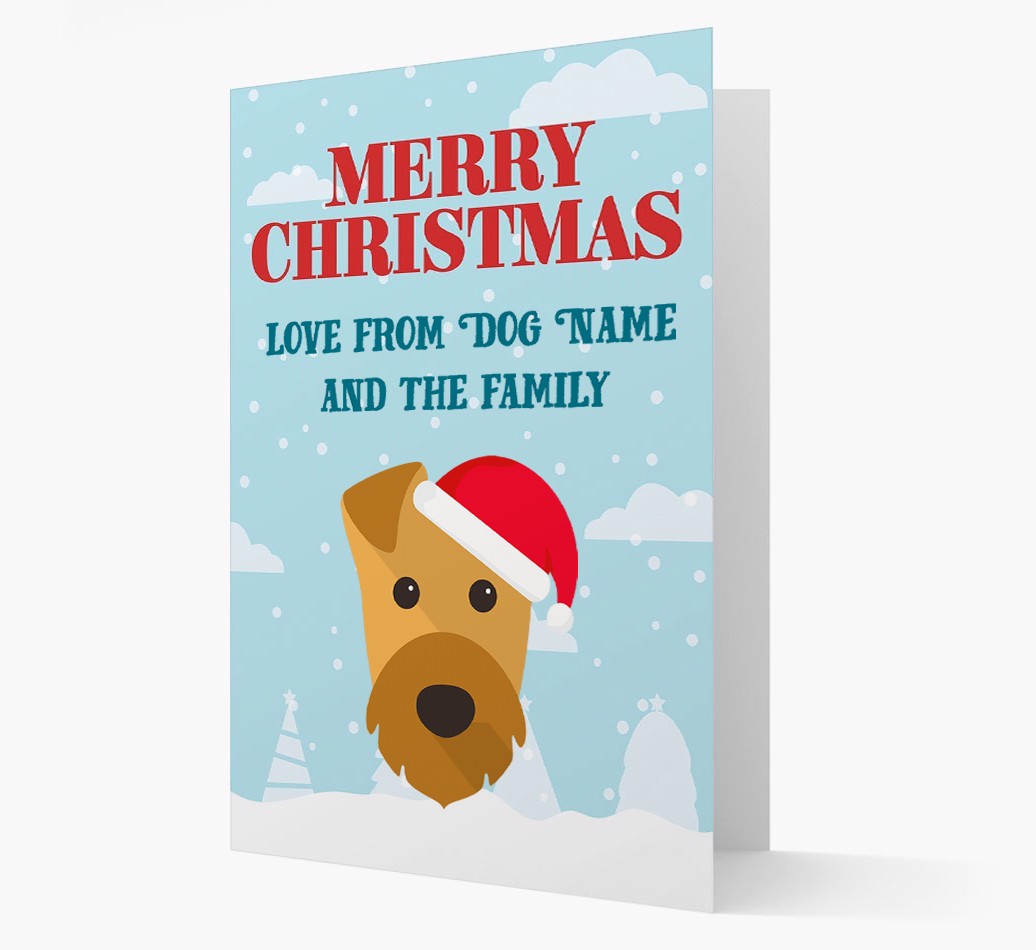 Love From the Family: Personalized {breedFullName} Christmas Card
