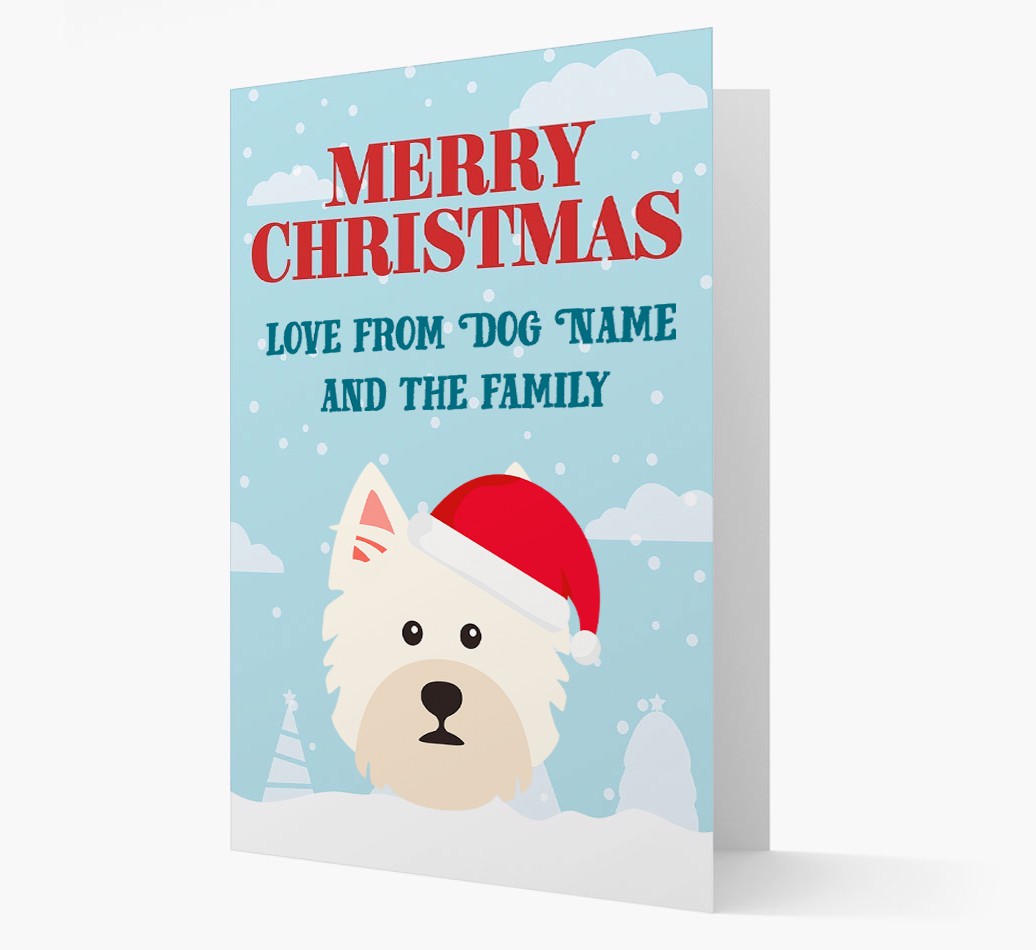 Love From the Family: Personalised {breedFullName} Christmas Card