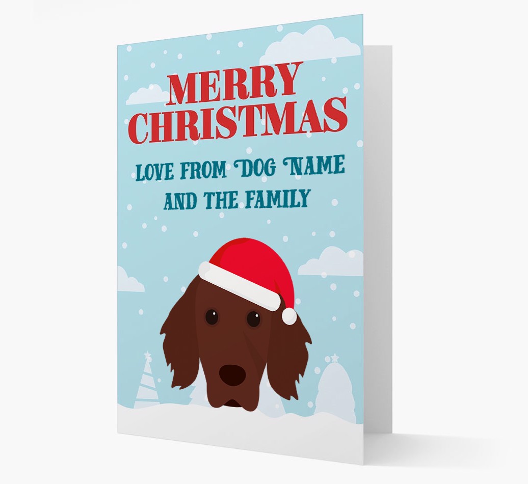 Love From the Family: Personalized {breedFullName} Christmas Card