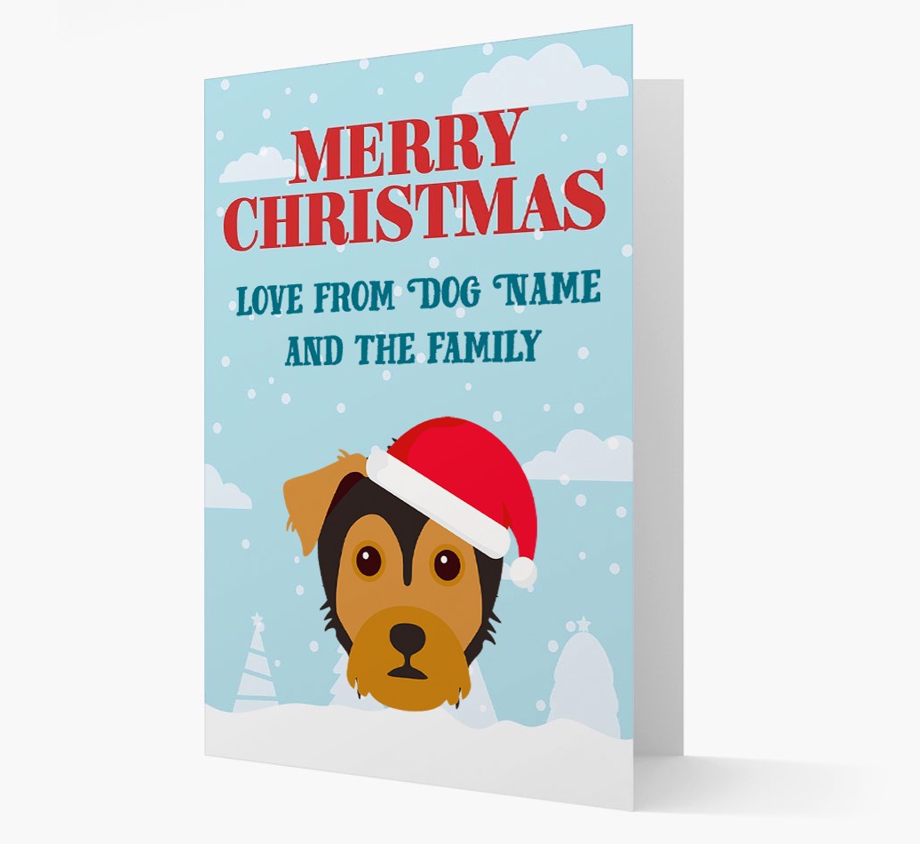 Love From the Family: Personalized {breedFullName} Christmas Card