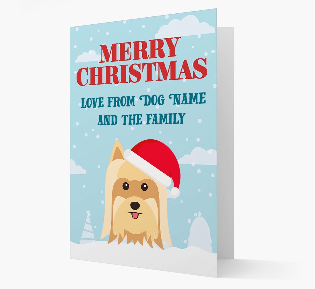 Love From the Family: Personalized {breedFullName} Christmas Card