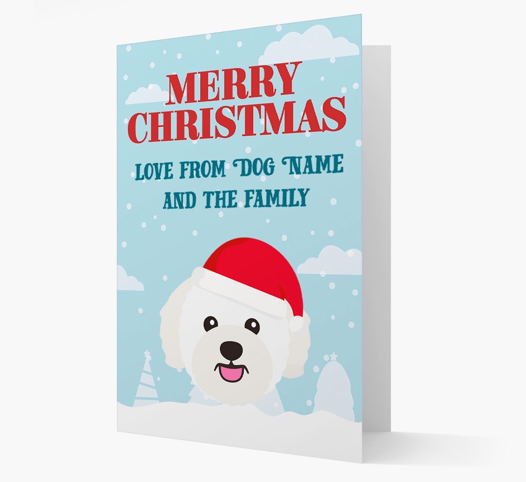 Love From the Family: Personalized {breedFullName} Christmas Card