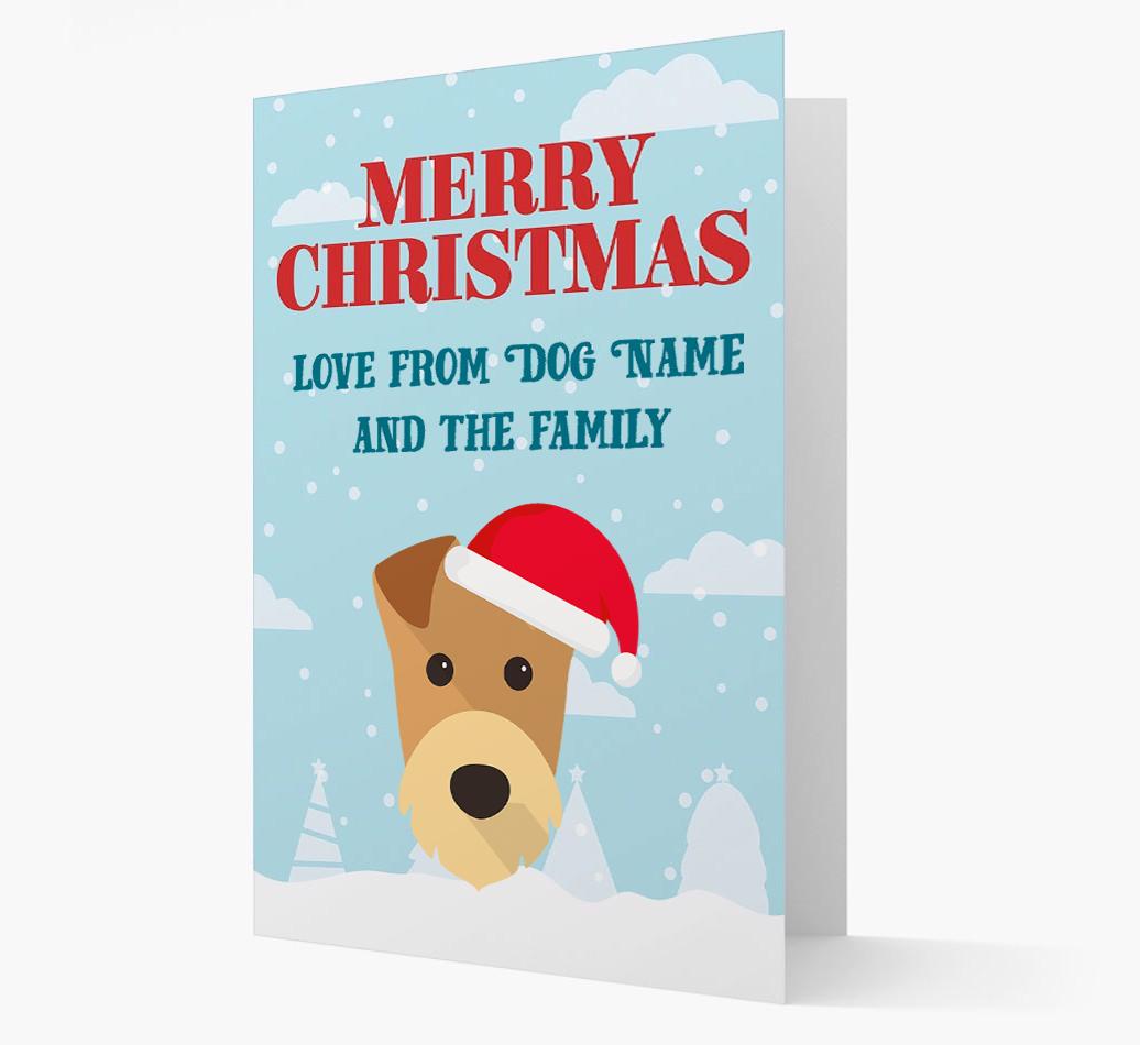 Love From the Family: Personalized {breedFullName} Christmas Card