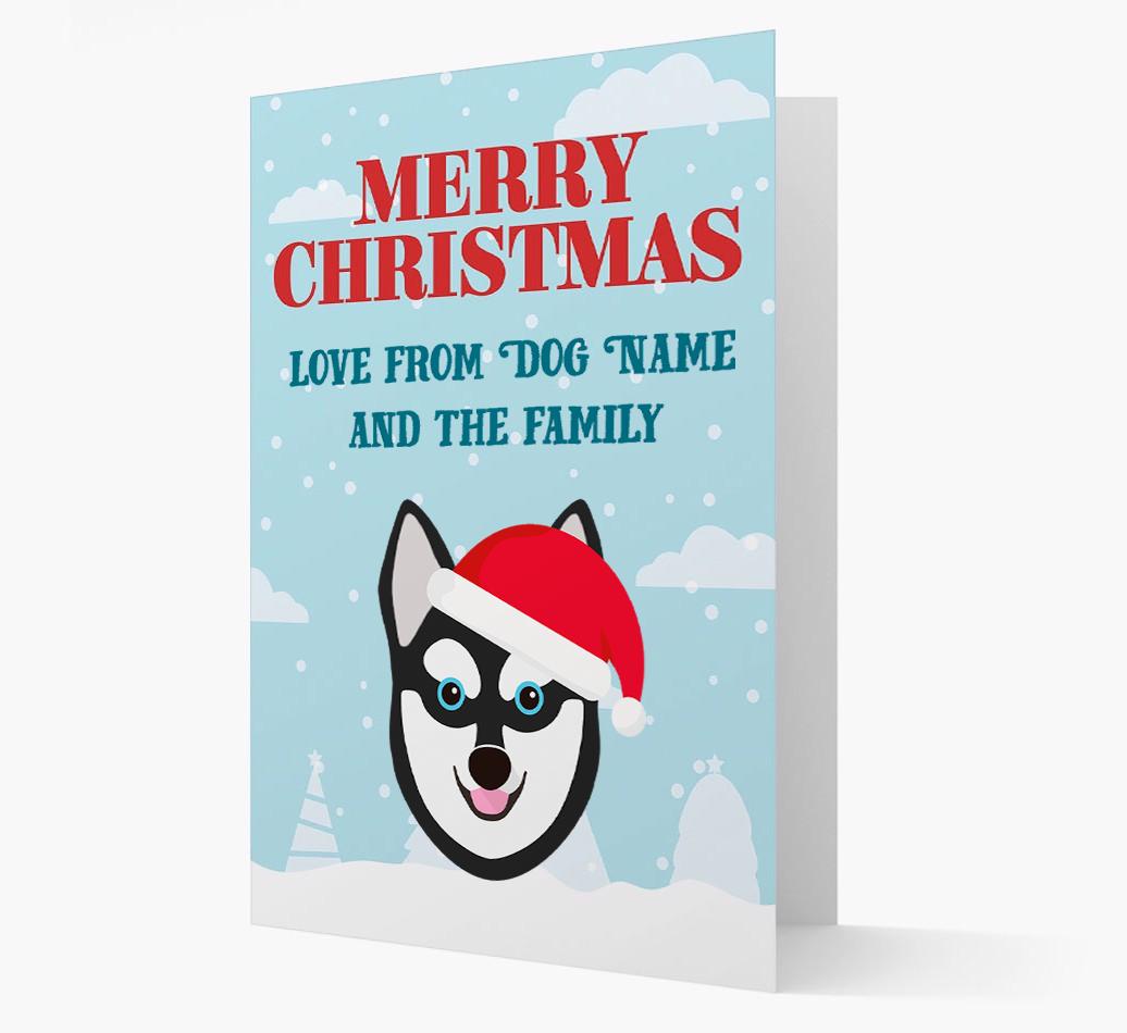 Love From the Family: Personalized {breedFullName} Christmas Card