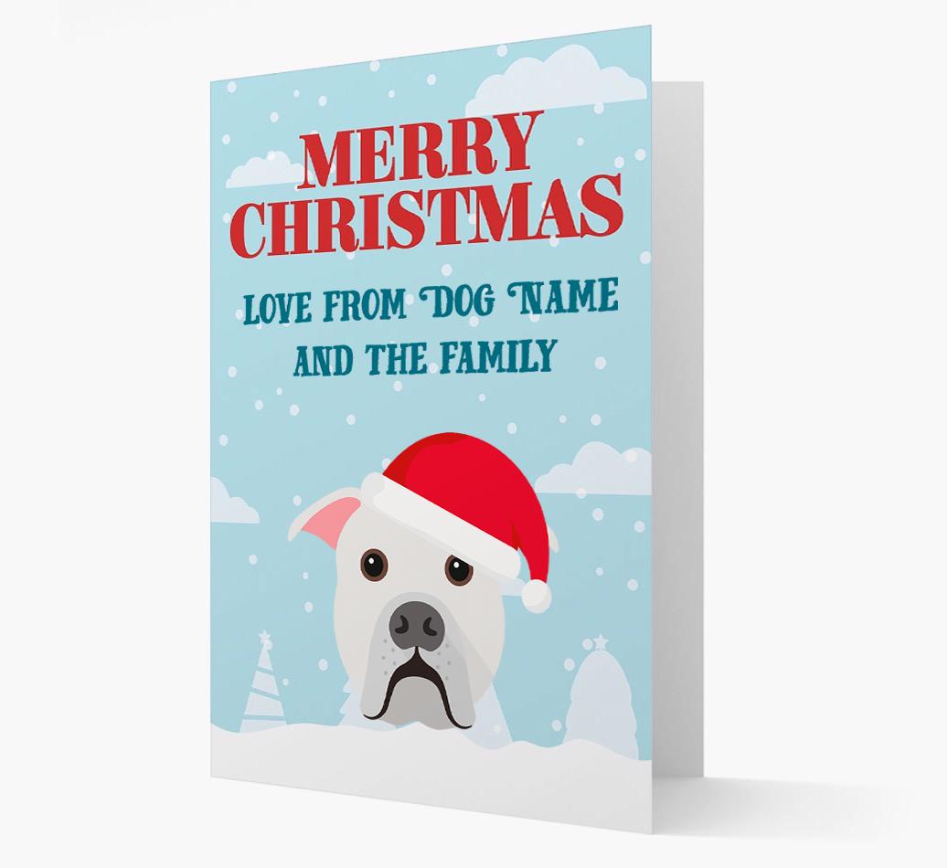 Love From the Family: Personalized {breedFullName} Christmas Card