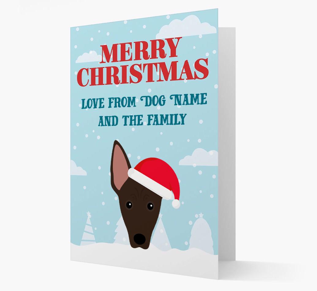 Love From the Family: Personalized {breedFullName} Christmas Card