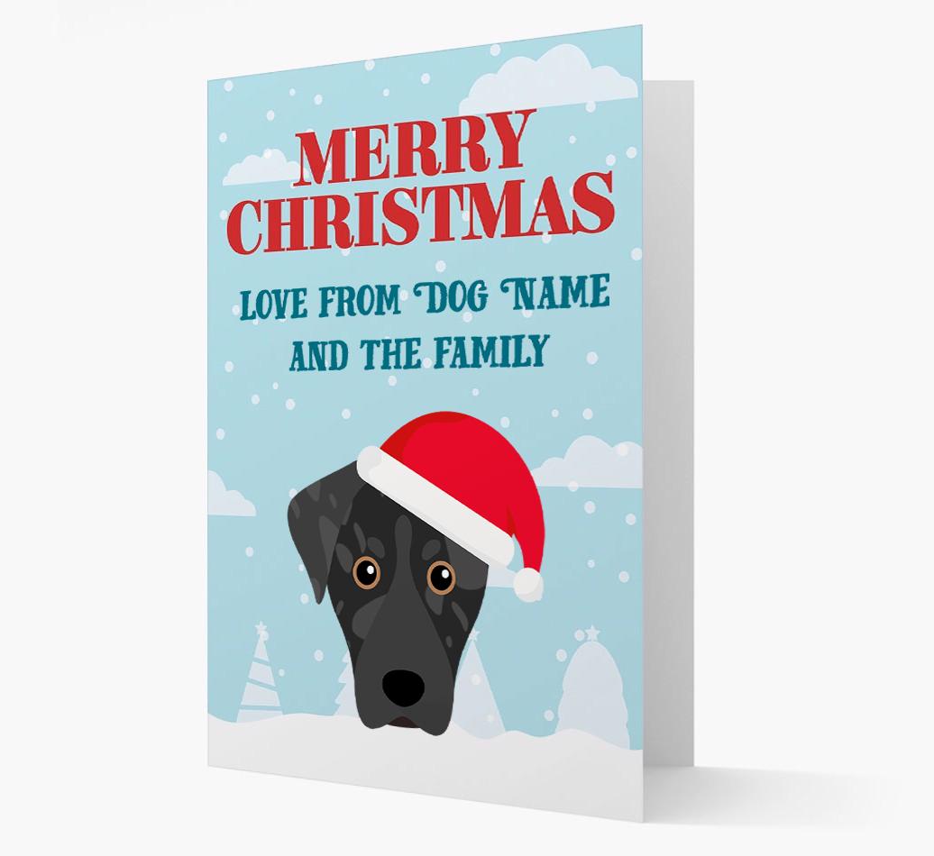 Love From the Family: Personalized {breedFullName} Christmas Card
