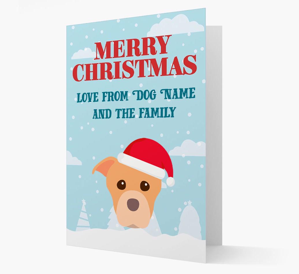 Love From the Family: Personalized {breedFullName} Christmas Card