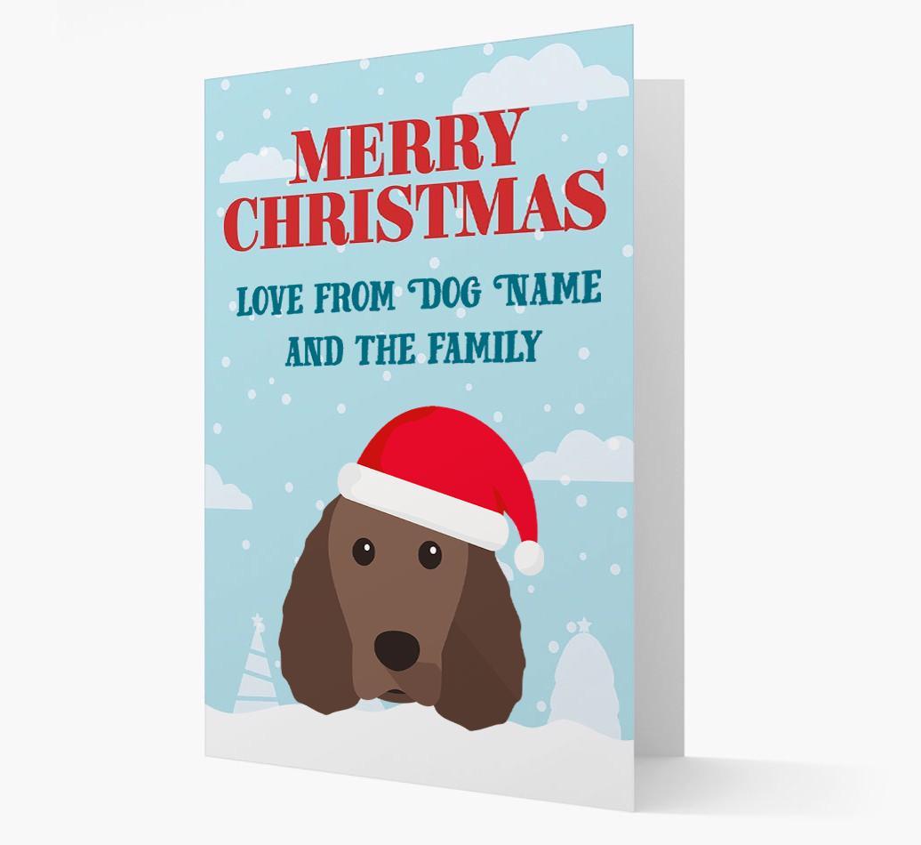 Love From the Family: Personalized {breedFullName} Christmas Card