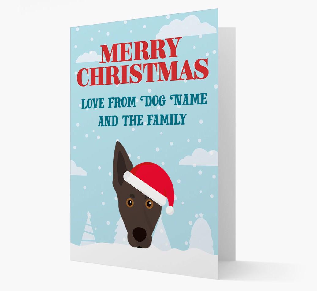 Love From the Family: Personalized {breedFullName} Christmas Card