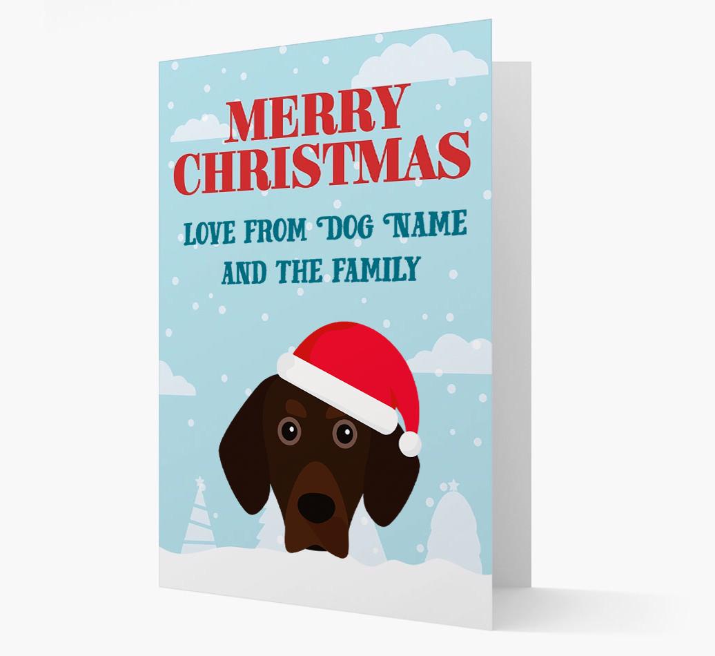 Love From the Family: Personalized {breedFullName} Christmas Card