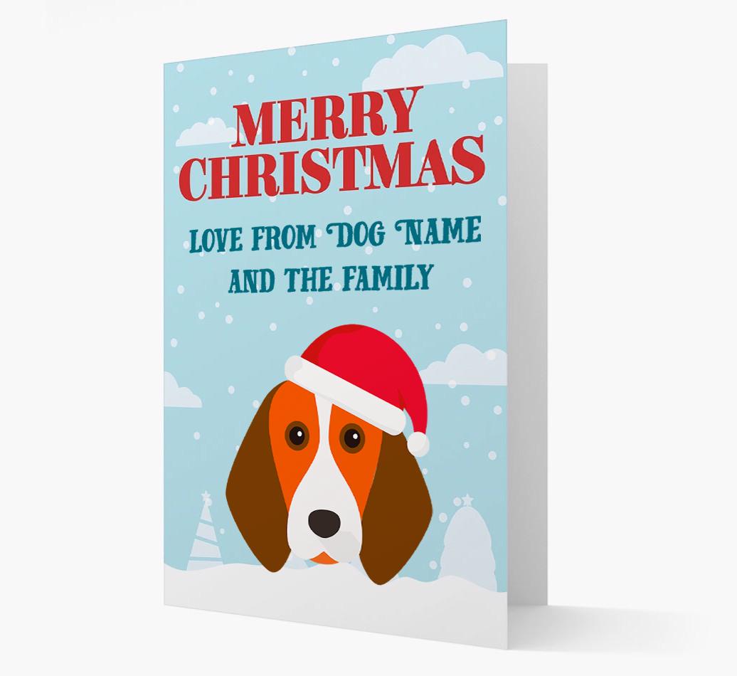 Love From the Family: Personalized {breedFullName} Christmas Card