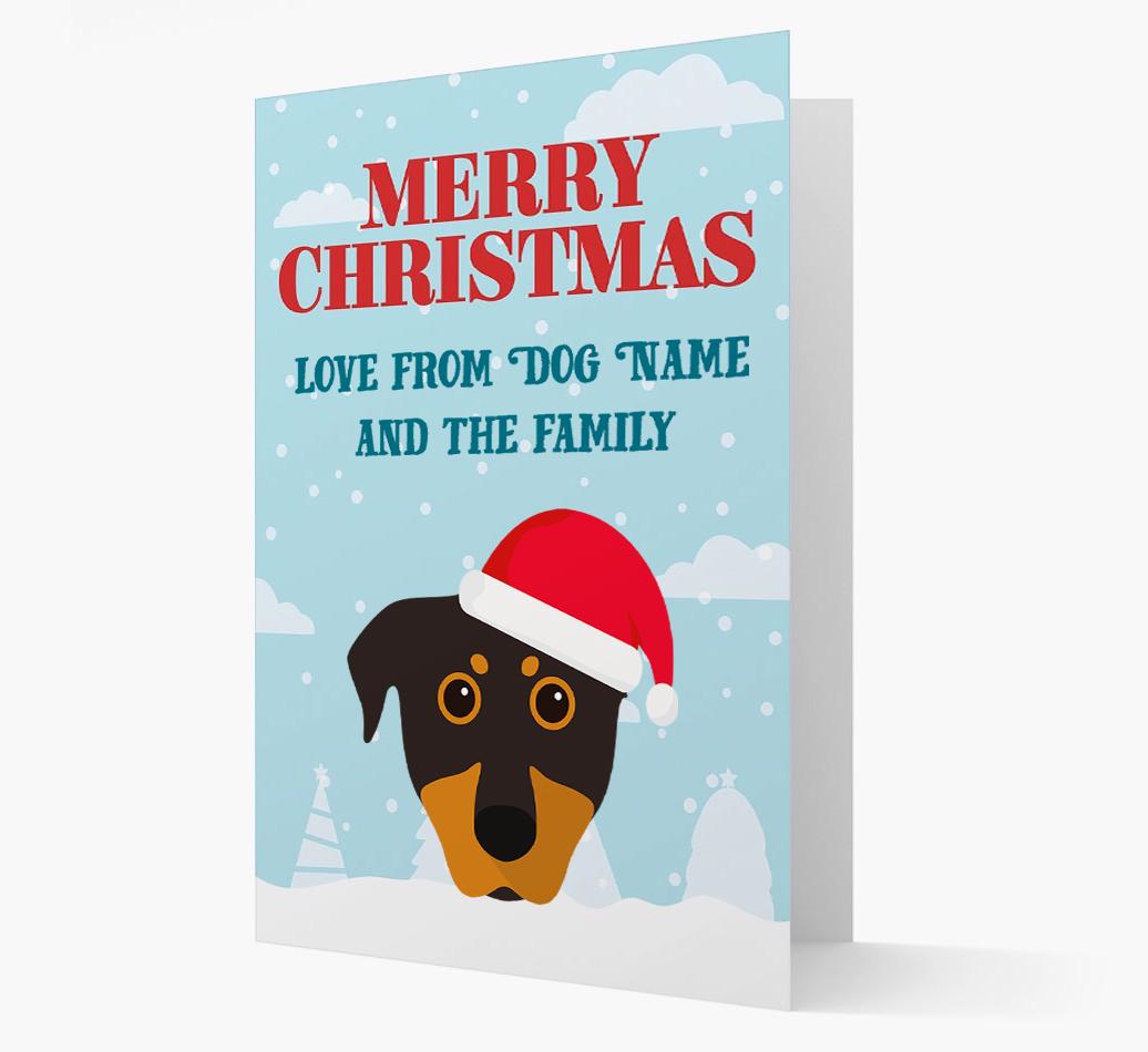 Love From the Family: Personalized {breedFullName} Christmas Card