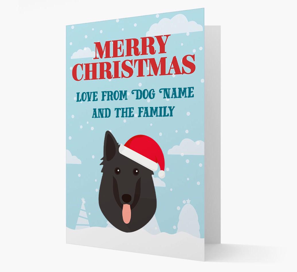 Love From the Family: Personalized {breedFullName} Christmas Card