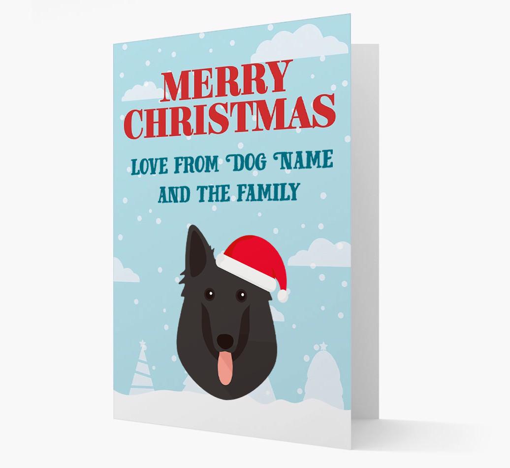Love From the Family: Personalized {breedFullName} Christmas Card