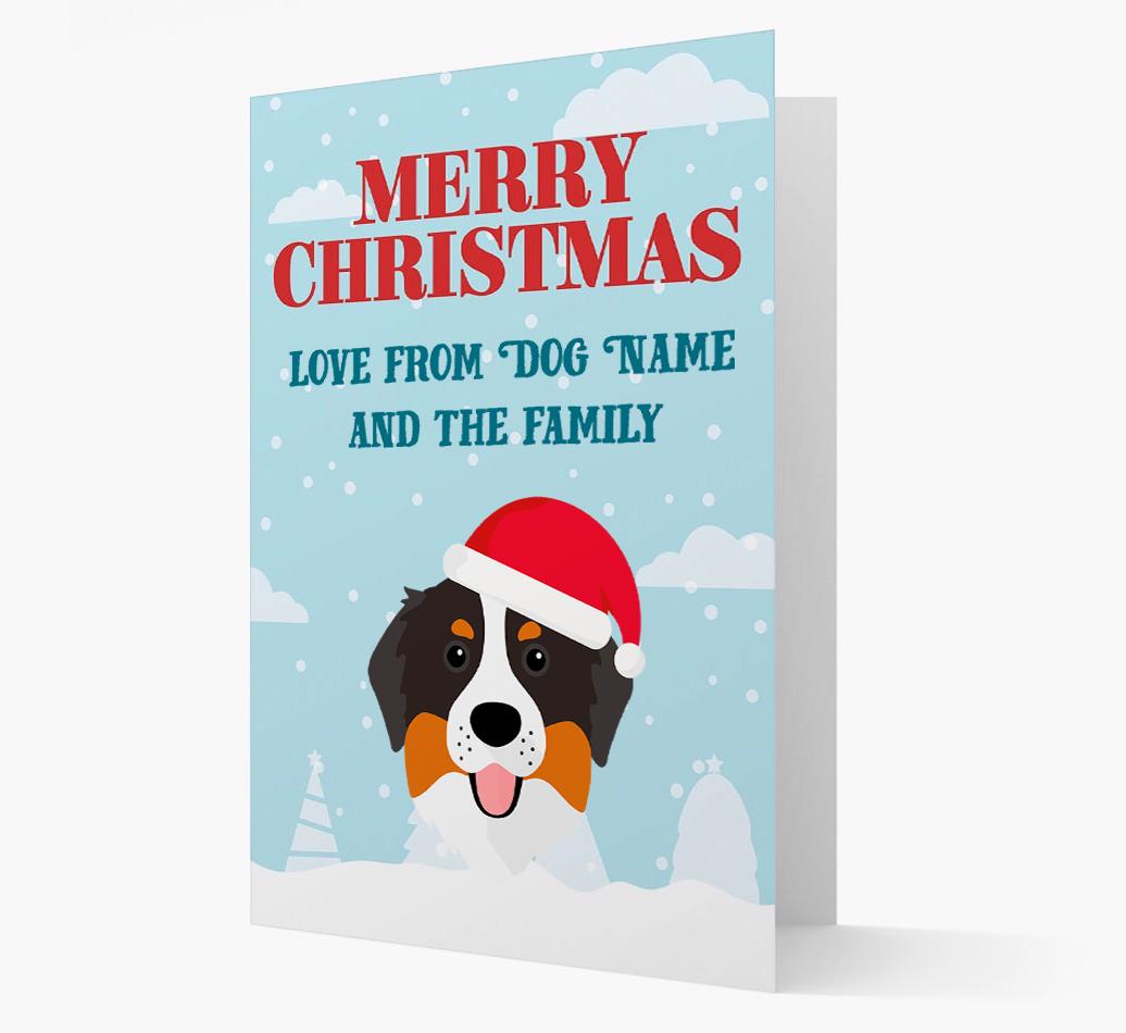 Love From the Family: Personalized {breedFullName} Christmas Card