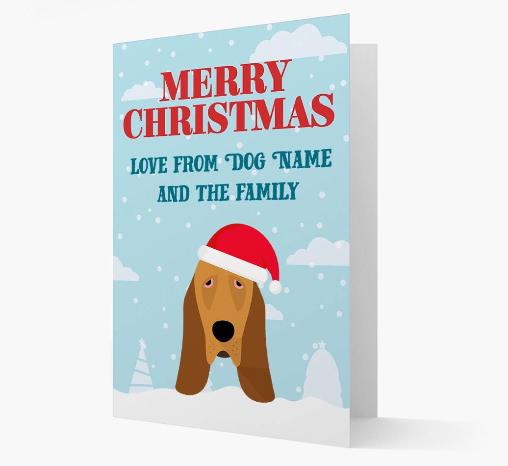 Love From the Family: Personalized {breedFullName} Christmas Card