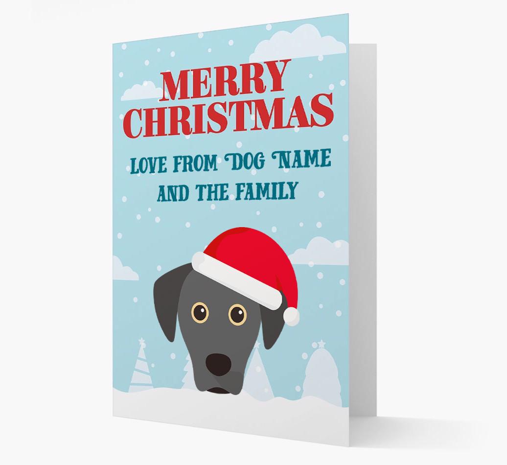 Love From the Family: Personalized {breedFullName} Christmas Card
