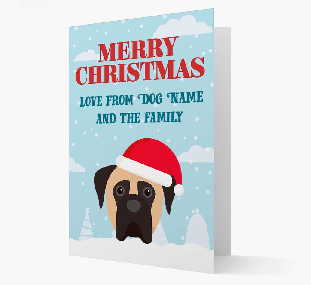 Love From the Family: Personalized {breedFullName} Christmas Card