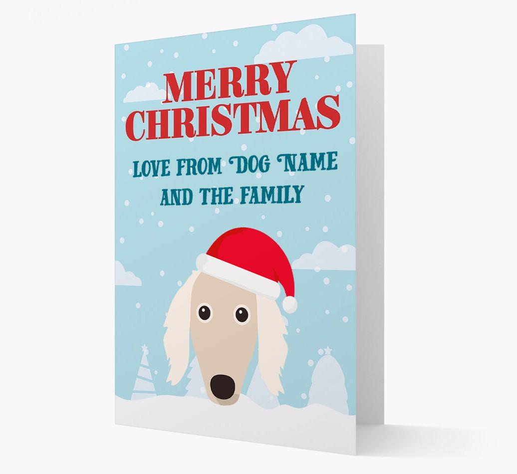 Love From the Family: Personalized {breedFullName} Christmas Card