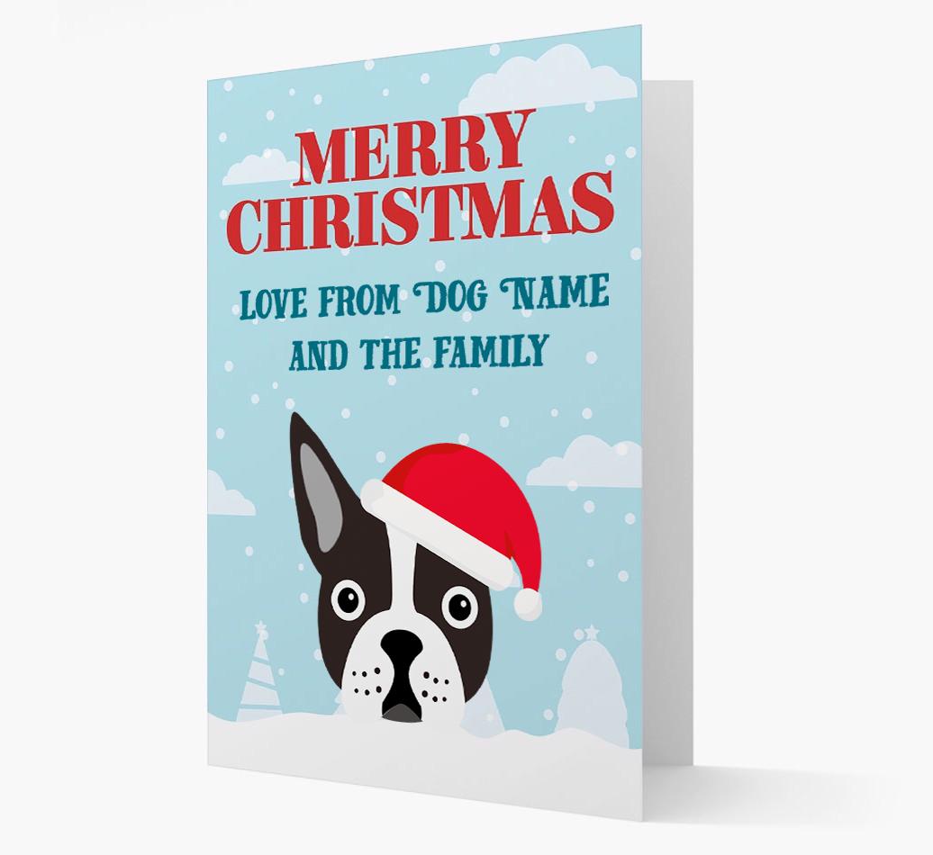 Love From the Family: Personalized {breedFullName} Christmas Card