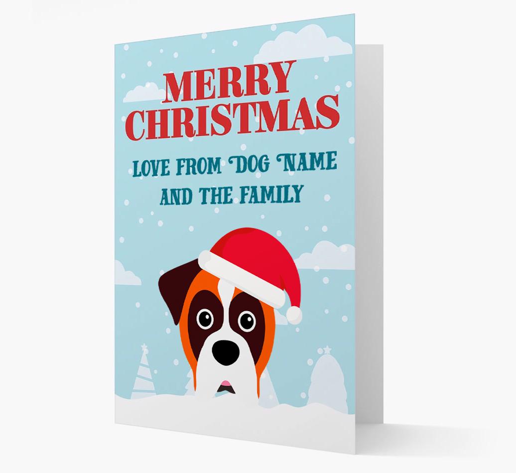 Love From the Family: Personalized {breedFullName} Christmas Card