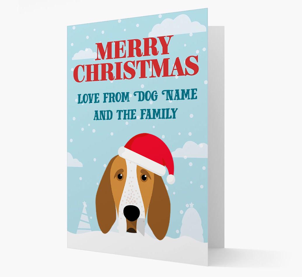 Love From the Family: Personalized {breedFullName} Christmas Card