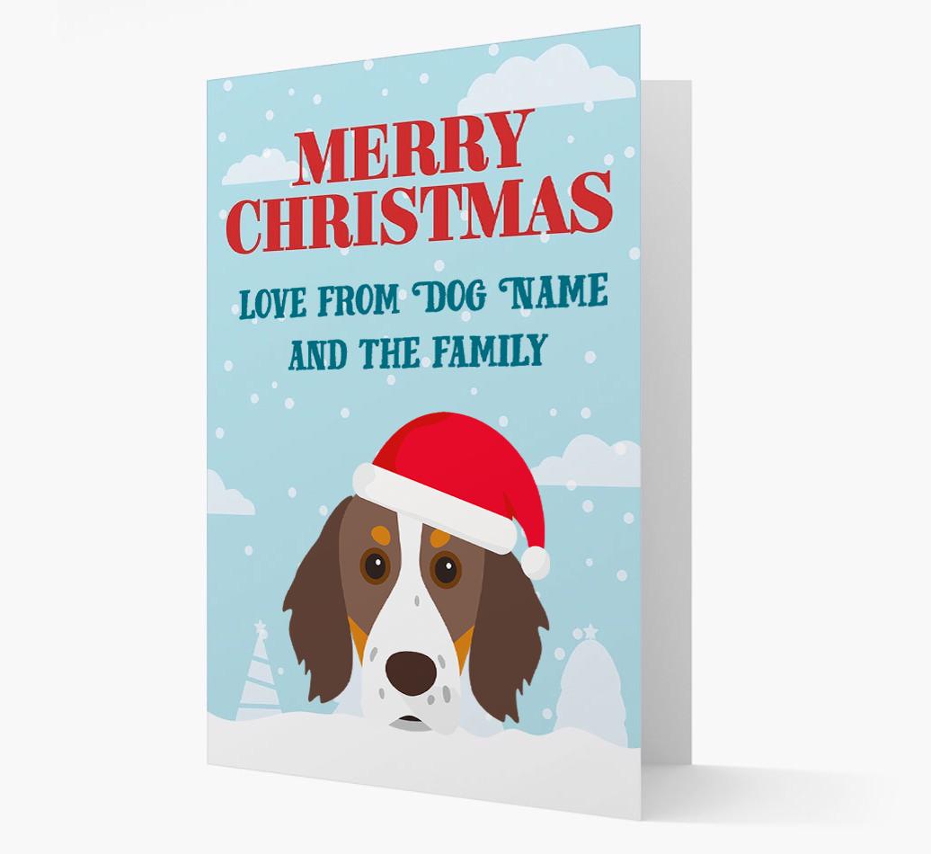 Love From the Family: Personalized {breedFullName} Christmas Card