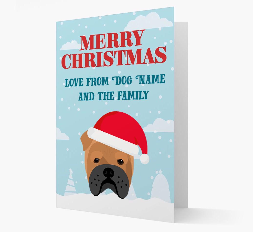 Love From the Family: Personalized {breedFullName} Christmas Card
