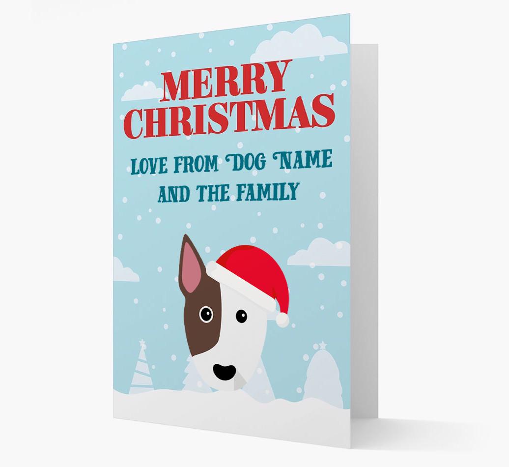Love From the Family: Personalized {breedFullName} Christmas Card