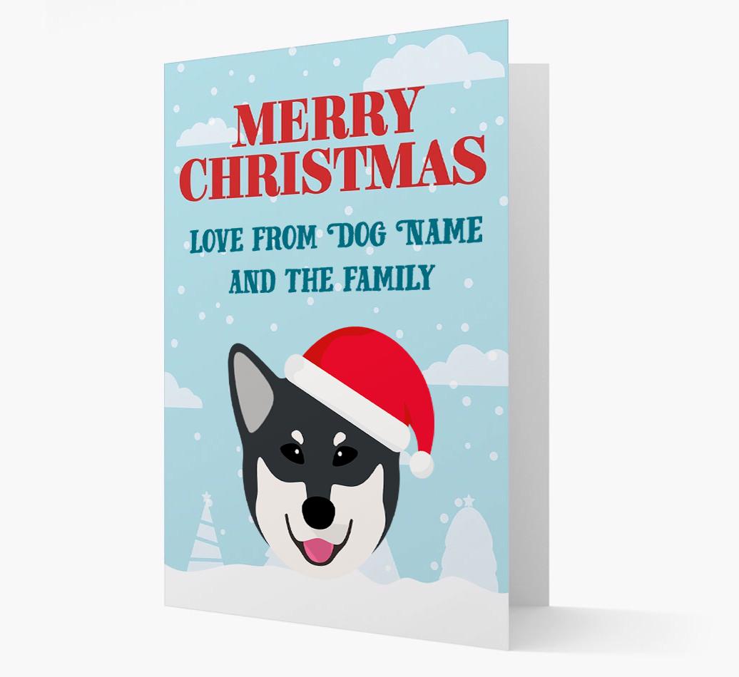 Love From the Family: Personalized {breedFullName} Christmas Card