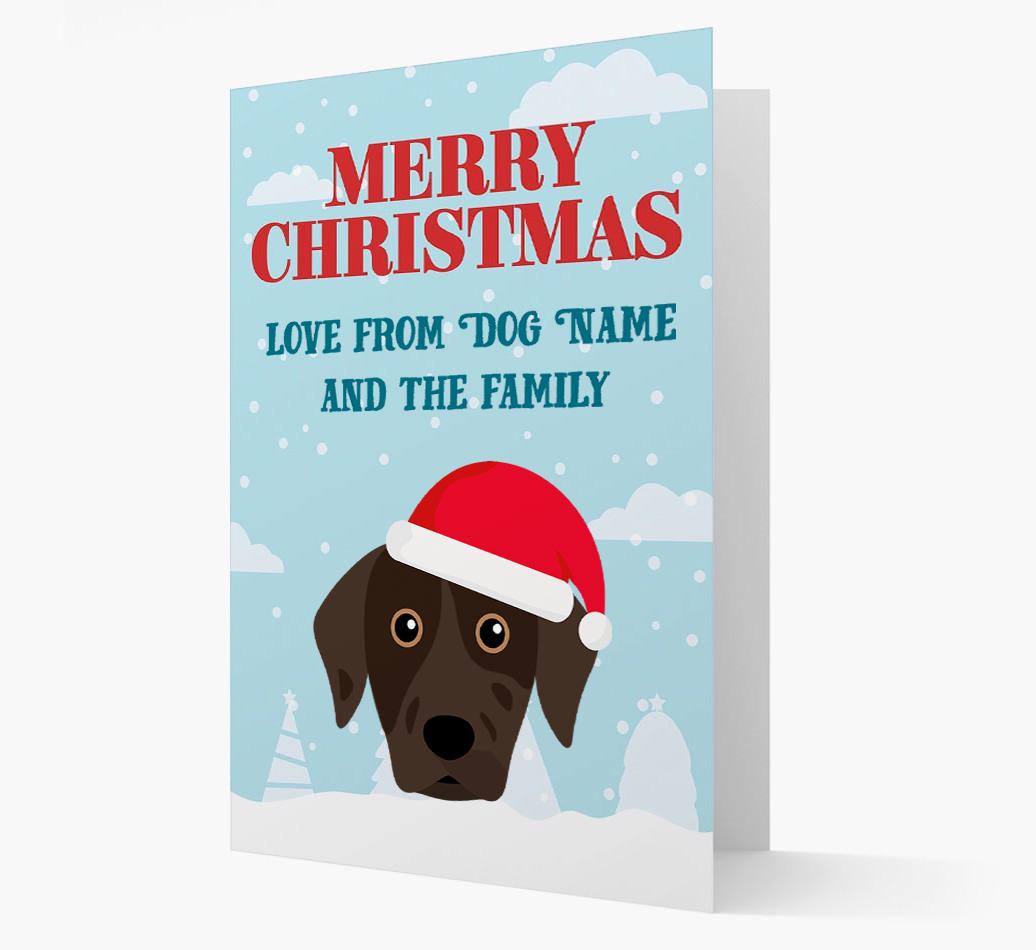Love From the Family: Personalized {breedFullName} Christmas Card