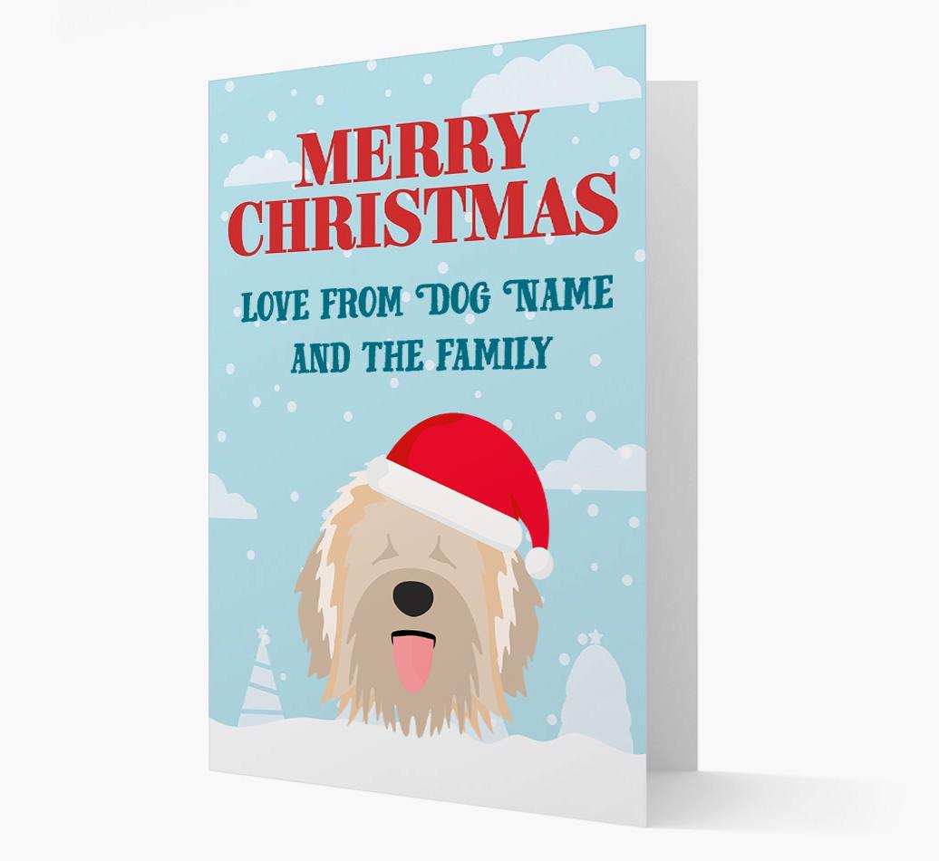 Love From the Family: Personalized {breedFullName} Christmas Card