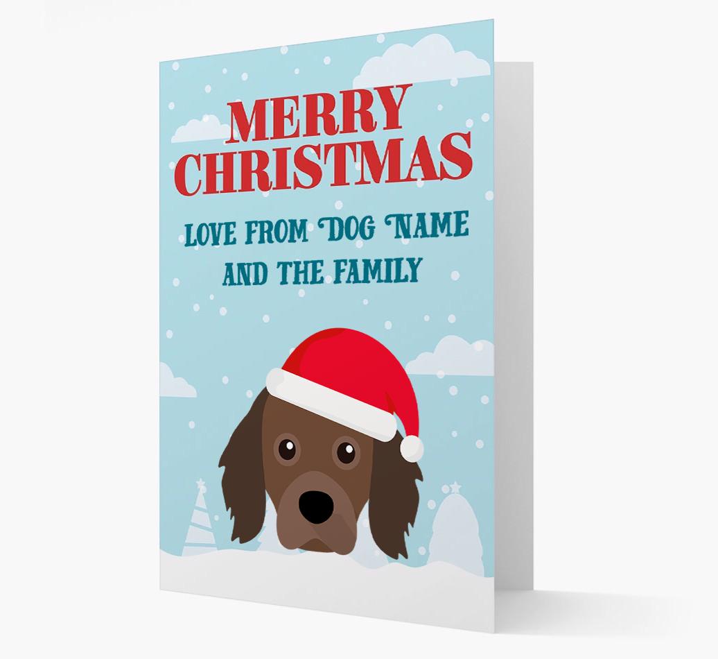 Love From the Family: Personalized {breedFullName} Christmas Card