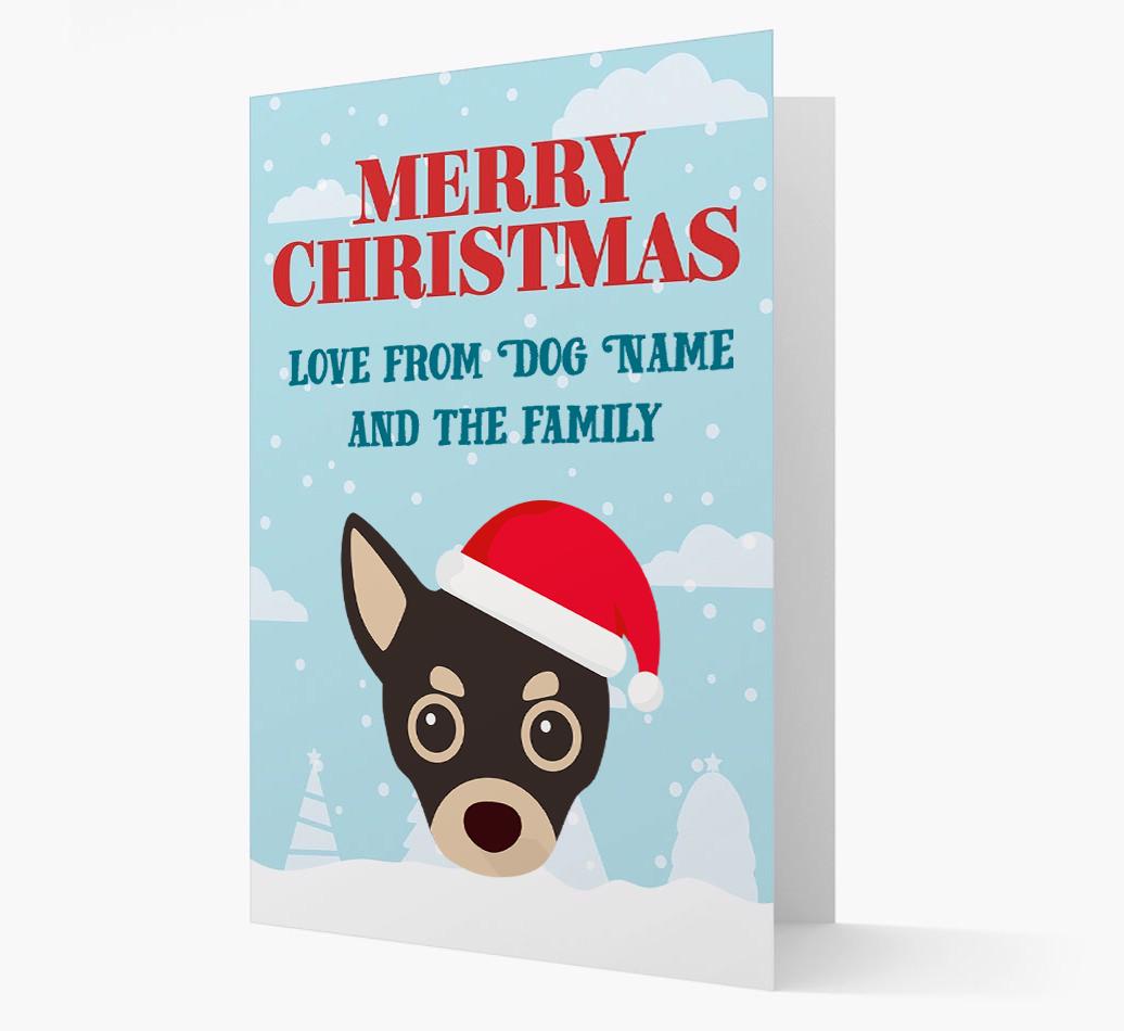Love From the Family: Personalized {breedFullName} Christmas Card