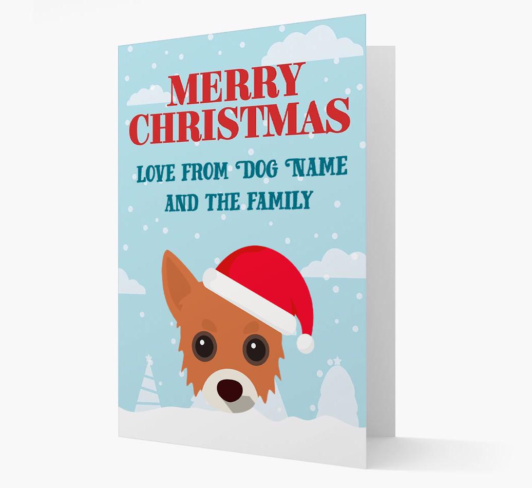 Love From the Family: Personalized {breedFullName} Christmas Card