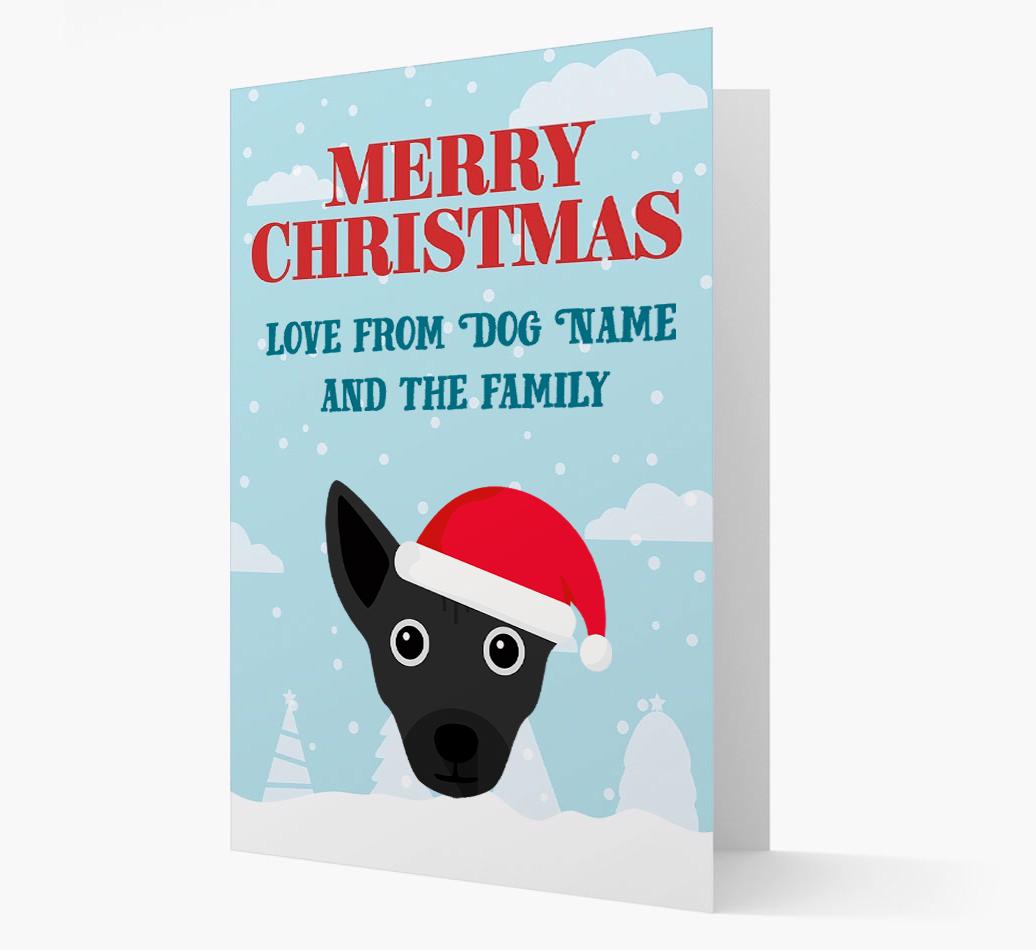 Love From the Family: Personalized {breedFullName} Christmas Card