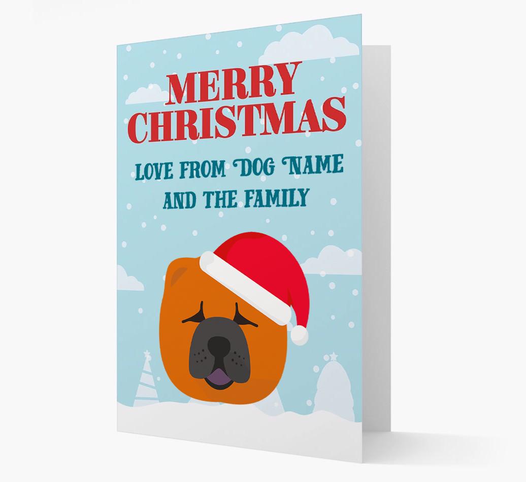 Love From the Family: Personalized {breedFullName} Christmas Card