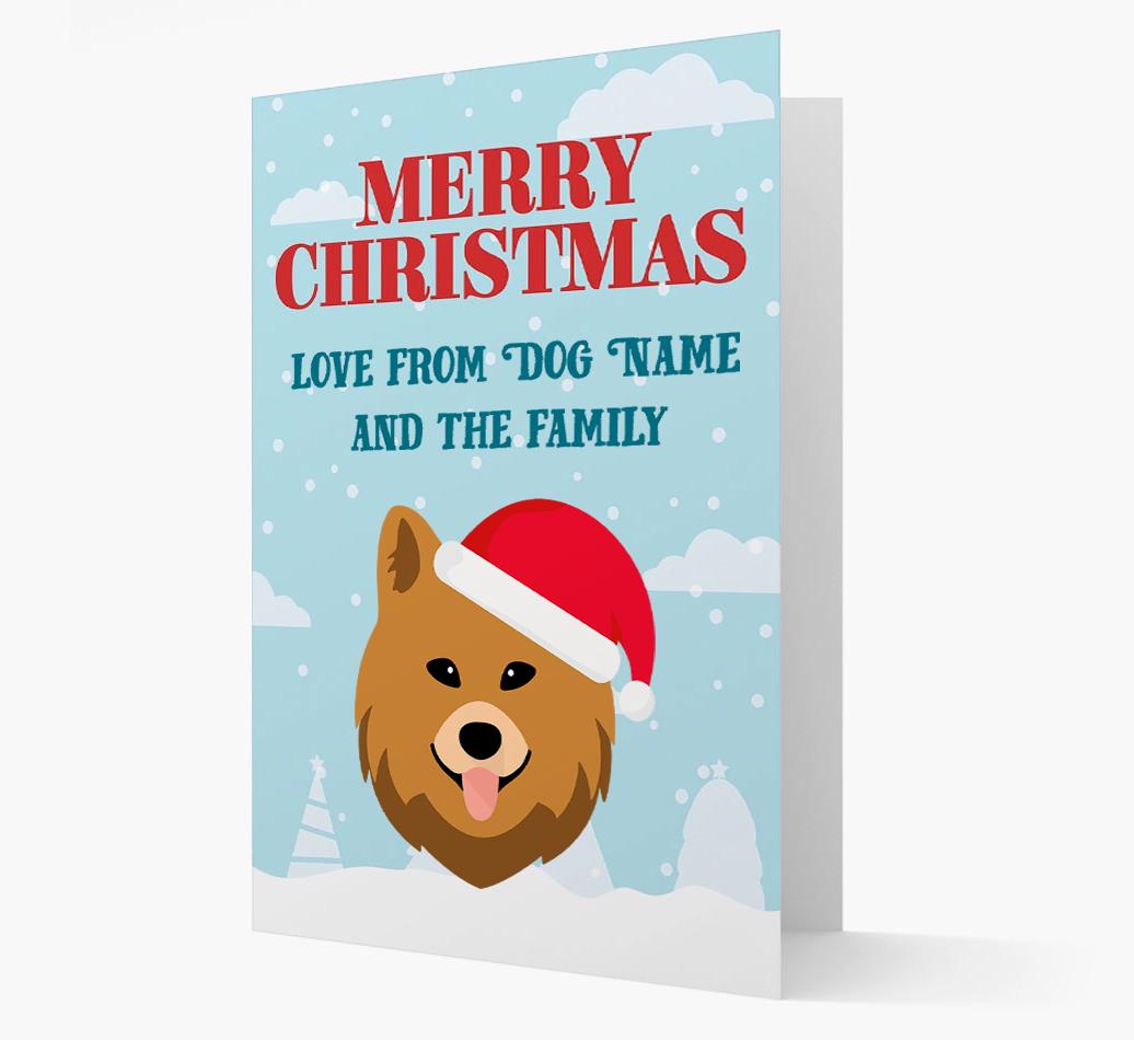 Love From the Family: Personalized {breedFullName} Christmas Card
