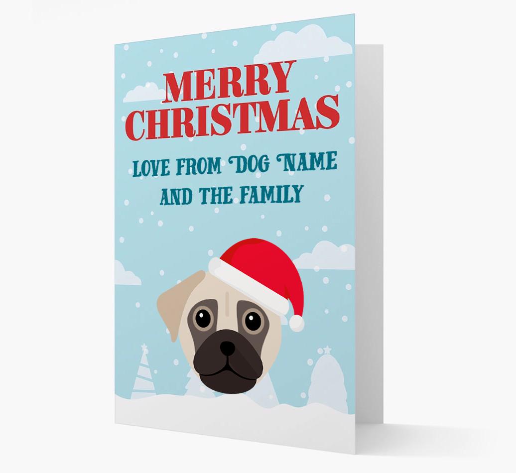 Love From the Family: Personalized {breedFullName} Christmas Card