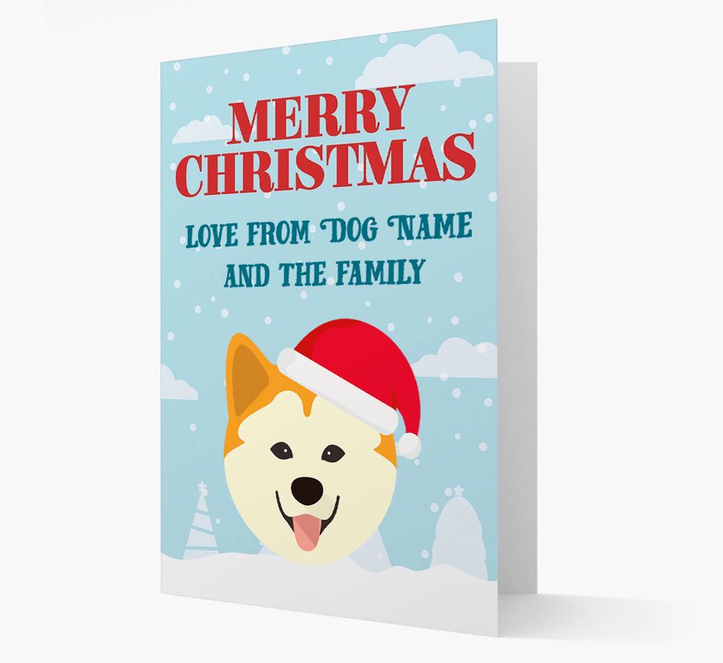 Love From the Family: Personalized {breedFullName} Christmas Card